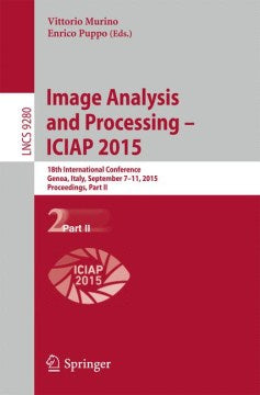 Image Analysis and Processing - Iciap 2015 - MPHOnline.com