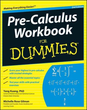 PRE-CALCULUS WORKBOOK FOR DUMMIES 2ED - MPHOnline.com