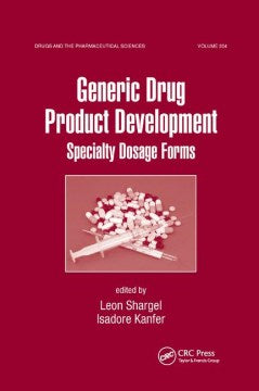 Generic Drug Product Development - MPHOnline.com