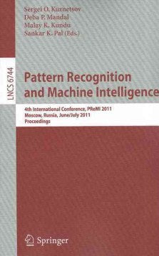 Pattern Recognition and Machine Intelligence - MPHOnline.com