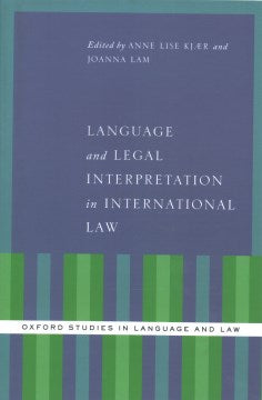 Language and Legal Interpretation in International Law - MPHOnline.com