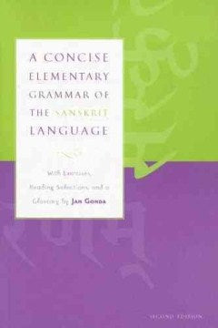 A Concise Elementary Grammar of the Sanskrit Language - MPHOnline.com