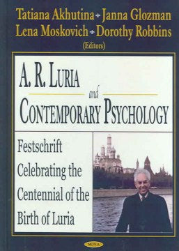 A. R. Luria And Contemporary Psychology - MPHOnline.com