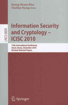 Information Security and Cryptology-ICISC 2010 - MPHOnline.com