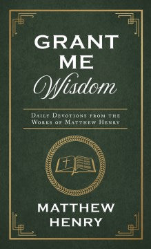 Grant Me Wisdom - MPHOnline.com