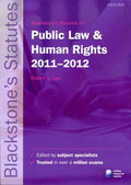 Blackstone`S Statutes On Public Law And Human Rights 2011-20 - MPHOnline.com