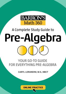 Barron's Math 360: A Complete Study Guide to Pre-Algebra with Online Practice - MPHOnline.com