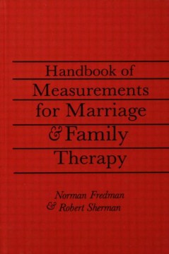 Handbook of Measurements for Marriage and Family Therapy - MPHOnline.com