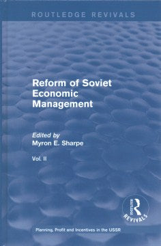 Reform of Soviet Economic Management - MPHOnline.com