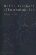 Baltic Yearbook of International Law 2020 - MPHOnline.com