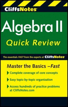 CLIFFSNOTES ALGEBRA II QUICKREVIEW 2ED - MPHOnline.com