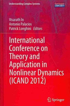 International Conference on Theory and Application in Nonlinear Dynamics Icand 2012 - MPHOnline.com