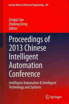 Proceedings of 2013 Chinese Intelligent Automation Conference - MPHOnline.com