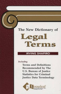 New Dictionary of Legal Terms - MPHOnline.com