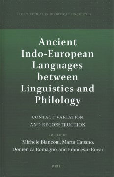 Ancient Indo-European Languages Between Linguistics and Philology - MPHOnline.com