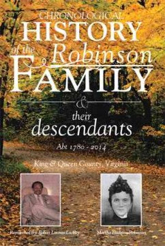 Chronological History of the Robinson Family and Their Descendants - MPHOnline.com