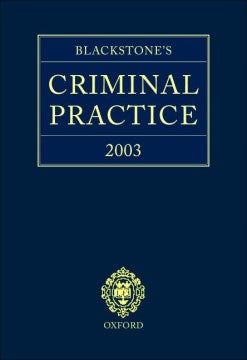 BP:CRIMINAL PRACTICE 2003(C) - MPHOnline.com