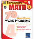 Singapore Math 70 Must-Know Word Problems, Level 4 - MPHOnline.com