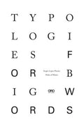 Typologies for Big Words - MPHOnline.com