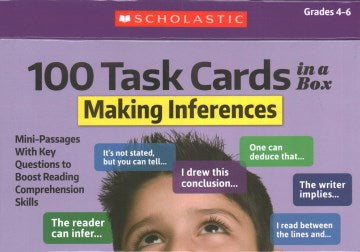 100 Task Cards in a Box Making Inferences - MPHOnline.com