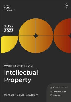 Core Statutes on Intellectual Property 2022-23 - MPHOnline.com