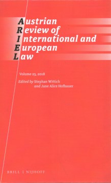 Austrian Review of International Law 2018 - MPHOnline.com