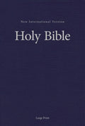 NIV, Pew and Worship Bible, Large Print, Hardcover, Blue, Comfort Print - MPHOnline.com