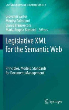 Legislative XML For The Semantic Web - MPHOnline.com