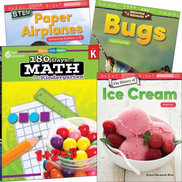 Learn-at-home - Explore Math Bundle, Grade K Set / 180 Days of Math Bundle, Grade K Set - MPHOnline.com