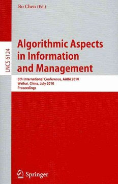 Algorithmic Aspects in Information and Management - MPHOnline.com