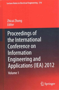 Proceedings of the International Conference on Information Engineering and Applications 2012 - MPHOnline.com