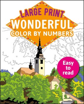 Large Print Wonderful Color by Numbers - MPHOnline.com