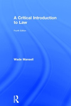 A Critical Introduction to Law - MPHOnline.com