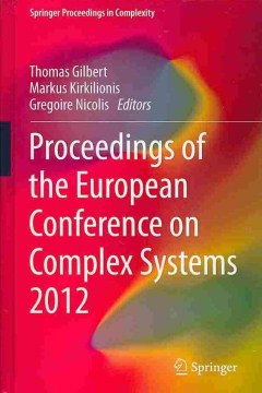 Proceedings of the European Conference on Complex Systems 2012 - MPHOnline.com