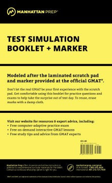 Manhattan GMAT Test Simulation Booklet - MPHOnline.com