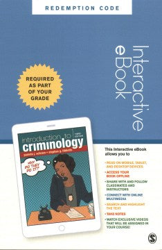 Introduction to Criminology Interactive Ebook Access Code - MPHOnline.com