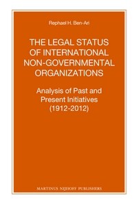 The Legal Status of International Non-governmental Organizations - MPHOnline.com