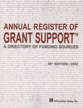 Annual Register of Grant Support 2022 - MPHOnline.com