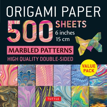 Origami Paper 500 Sheets Marbled Patterns - MPHOnline.com