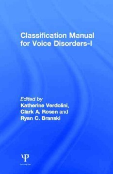 Classification Manual For Voice Disorders-I - MPHOnline.com