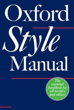 OXFORD STYLE MANUAL - MPHOnline.com