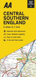 Central Southern England Road Map - MPHOnline.com