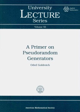 A Primer on Pseudorandom Generators - MPHOnline.com