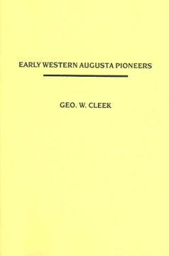 Early Western Augusta Pioneers - MPHOnline.com