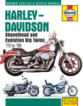 Haynes Harley-Davidson Shovelhead and Evolution Big Twins '70 to '99 Service and Repair Manual - MPHOnline.com