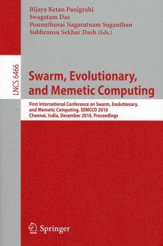 Swarm, Evolutionary, and Memetic Computing - MPHOnline.com