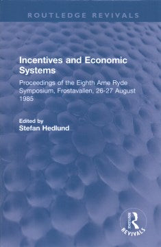 Incentives and Economic Systems - MPHOnline.com