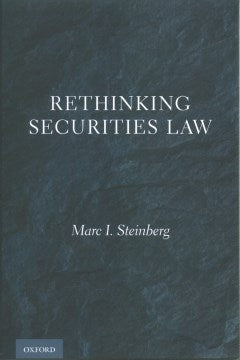 Rethinking Securities Law - MPHOnline.com