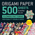 Origami Paper 500 Sheets Flower Patterns - MPHOnline.com