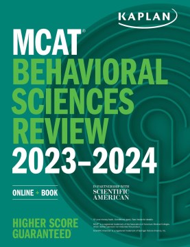 Kaplan MCAT Behavioral Sciences Review 2023-2024 - MPHOnline.com